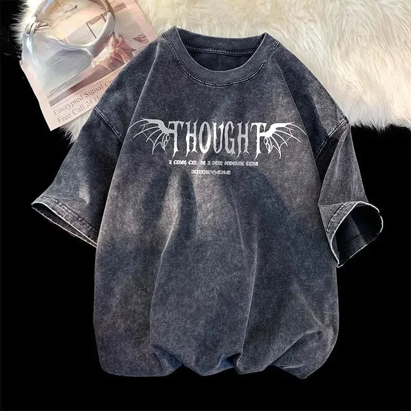 "Thought" Loose Fit Graphic Tee