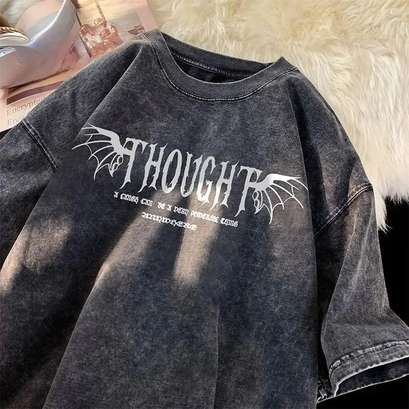 "Thought" Loose Fit Graphic Tee